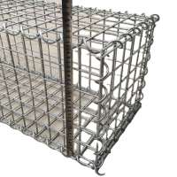 1x1x2m 1x1x3m  Welded stone cage  gabion box mesh fence for sale in market